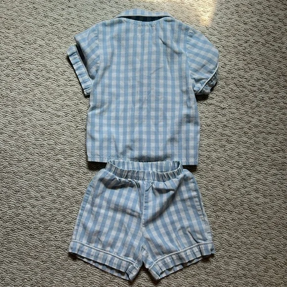 Petite Plume Short Gingham Pajamas - Picture 2 of 3